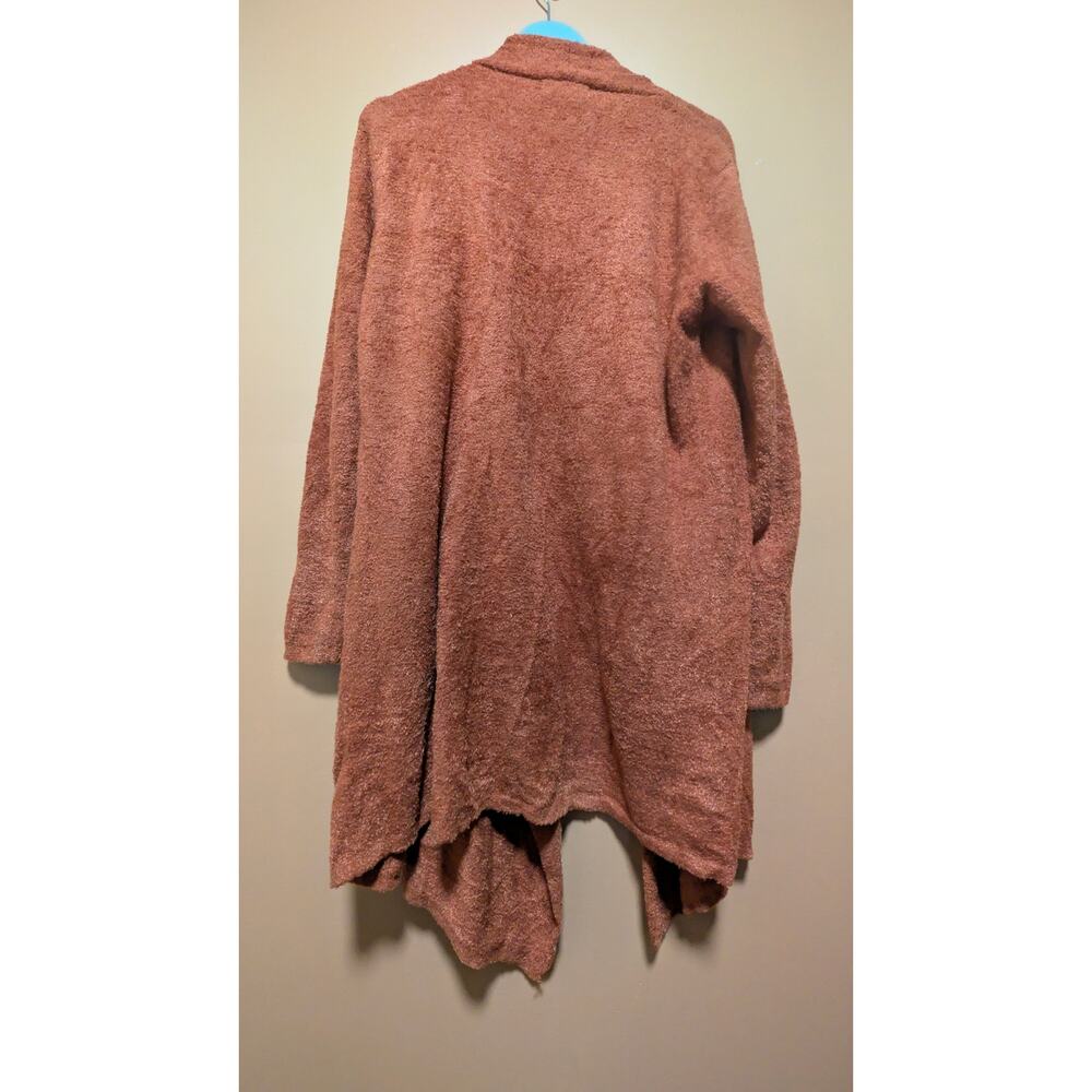 Rust colored super cozy cardigan with pockets - Picture 4 of 4